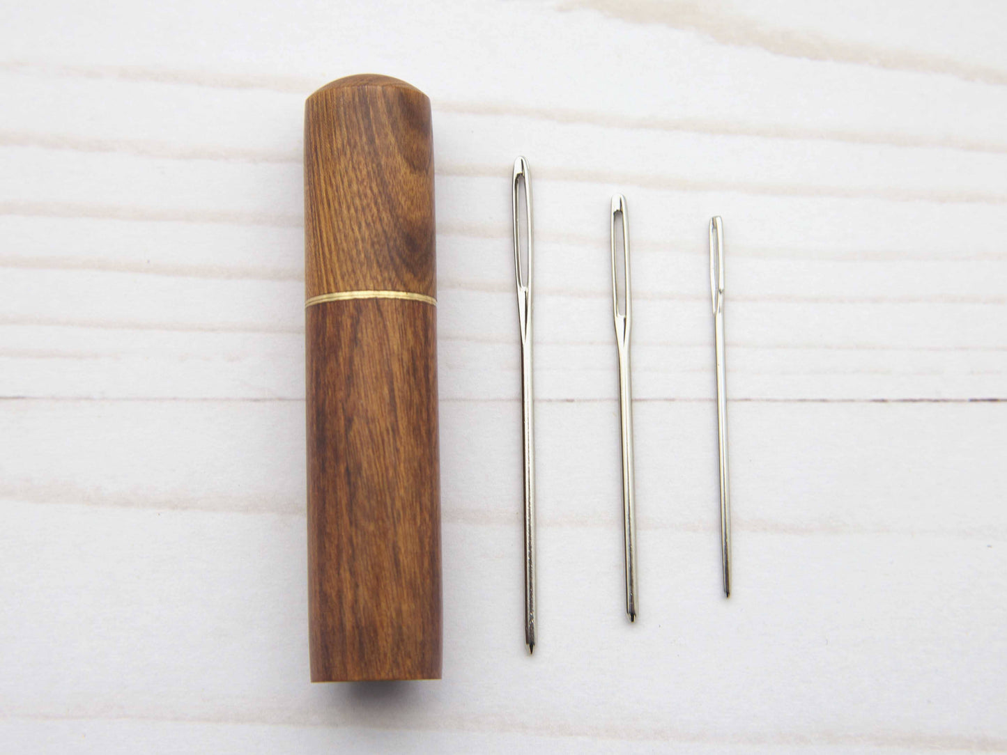 Wooden Darning Needle Storage Cases from Fox & Pine Stitches