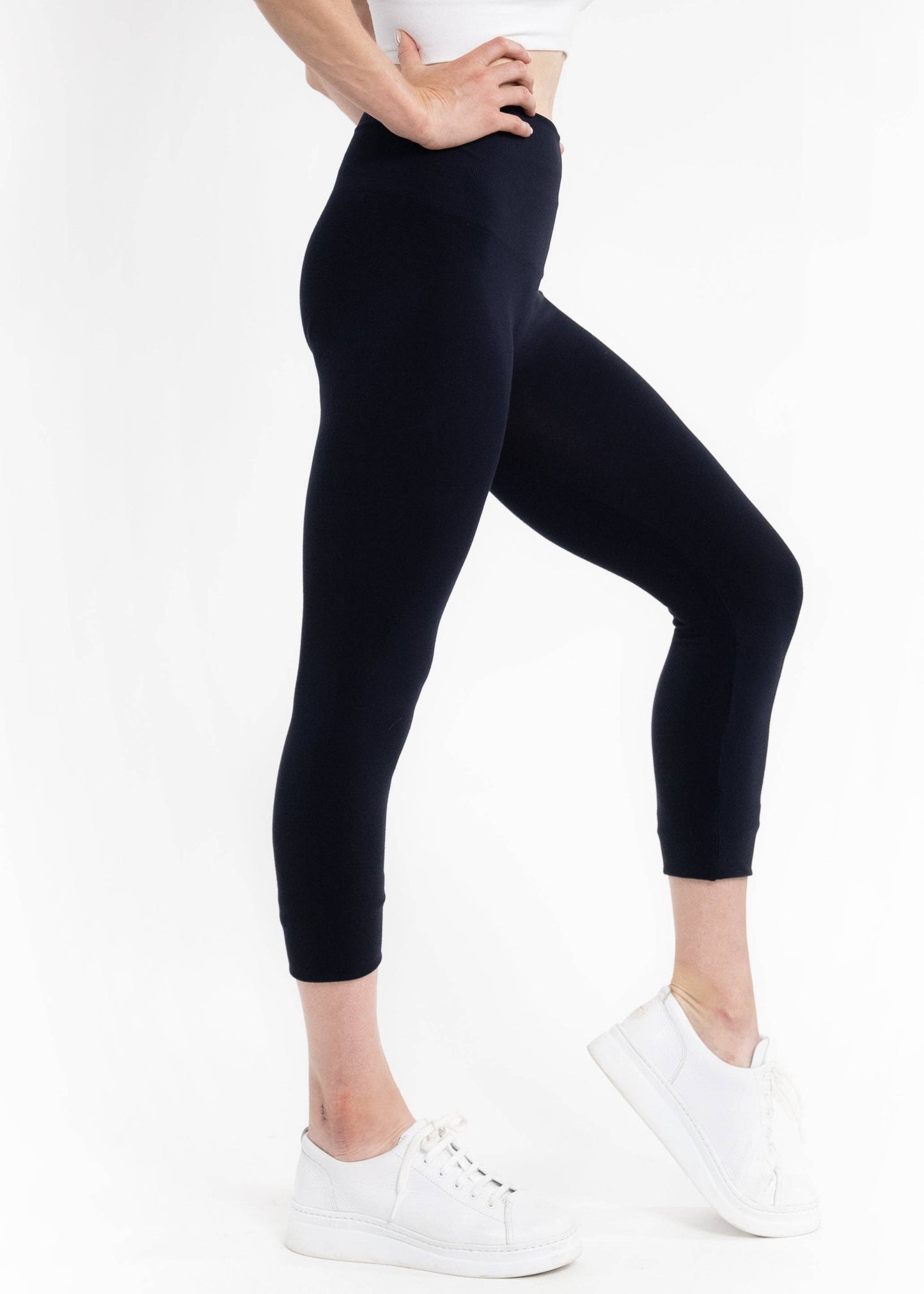 High Waist Crop (3/4) Leggings by Elietian