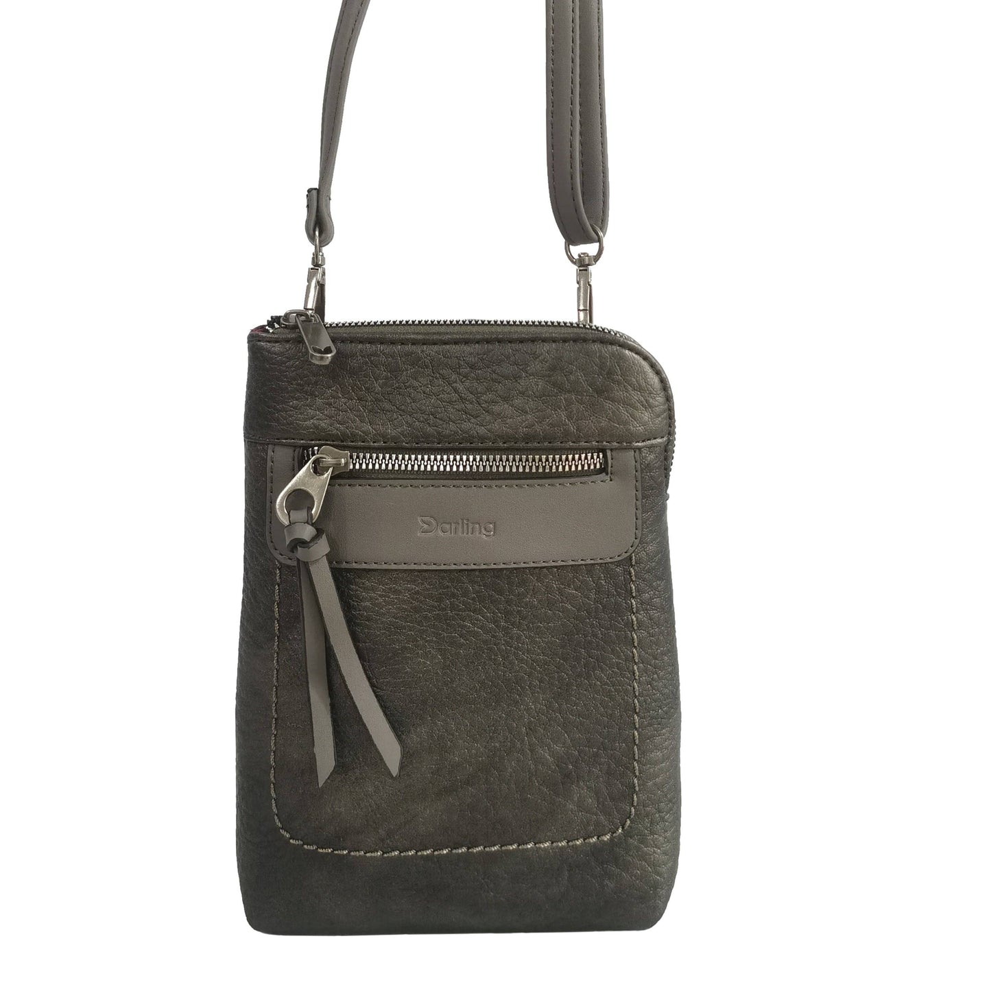 Vegan Leather Flat Crossbody Bag by Darling's Canada