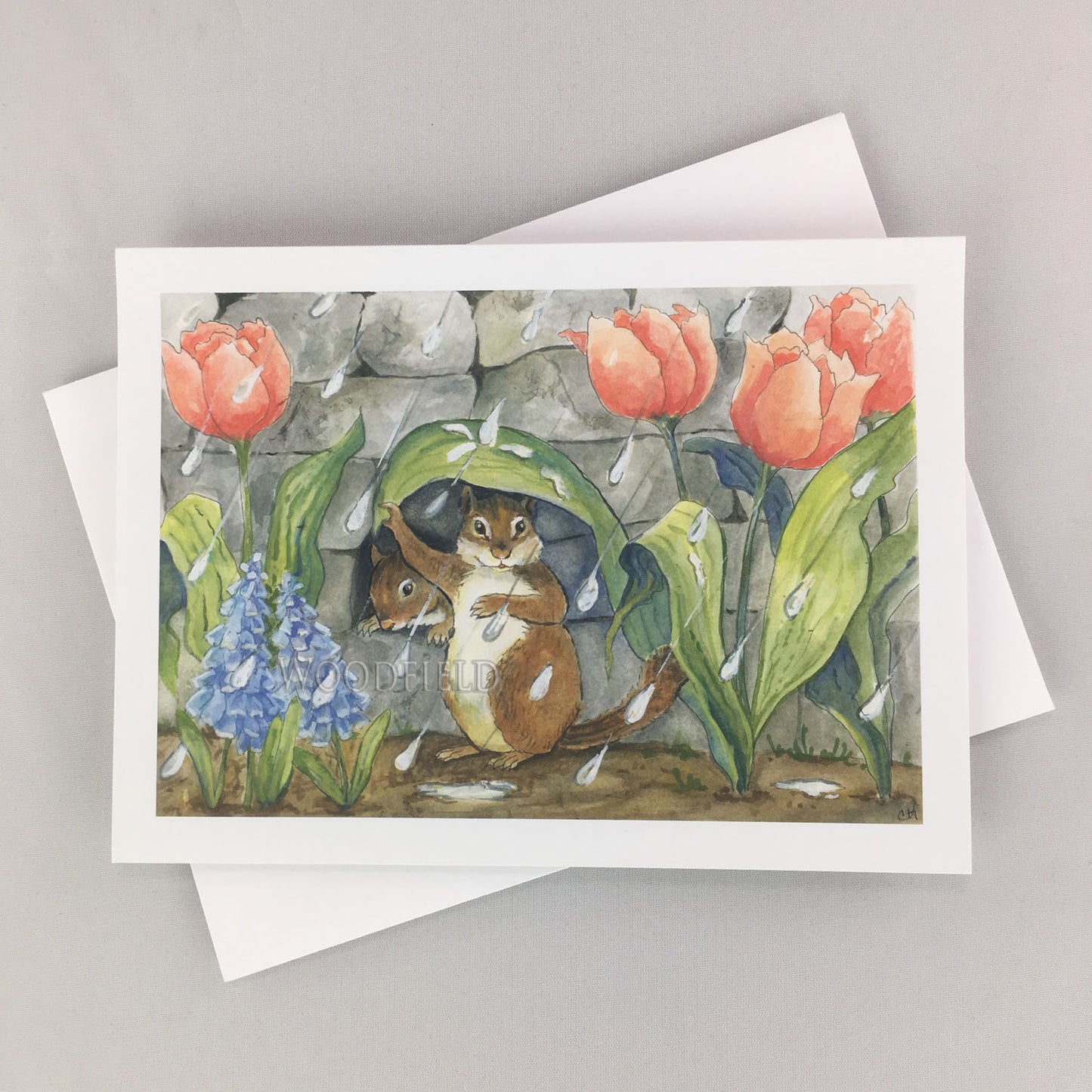 Spring Shower - Greeting Card by Woodfield Press