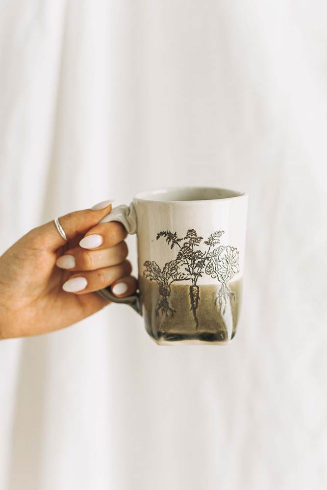 Vegetable Mug from Colleen Deiss Designs