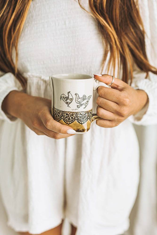 Chicken Mug from Colleen Deiss Designs