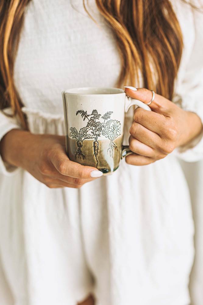 Vegetable Mug from Colleen Deiss Designs
