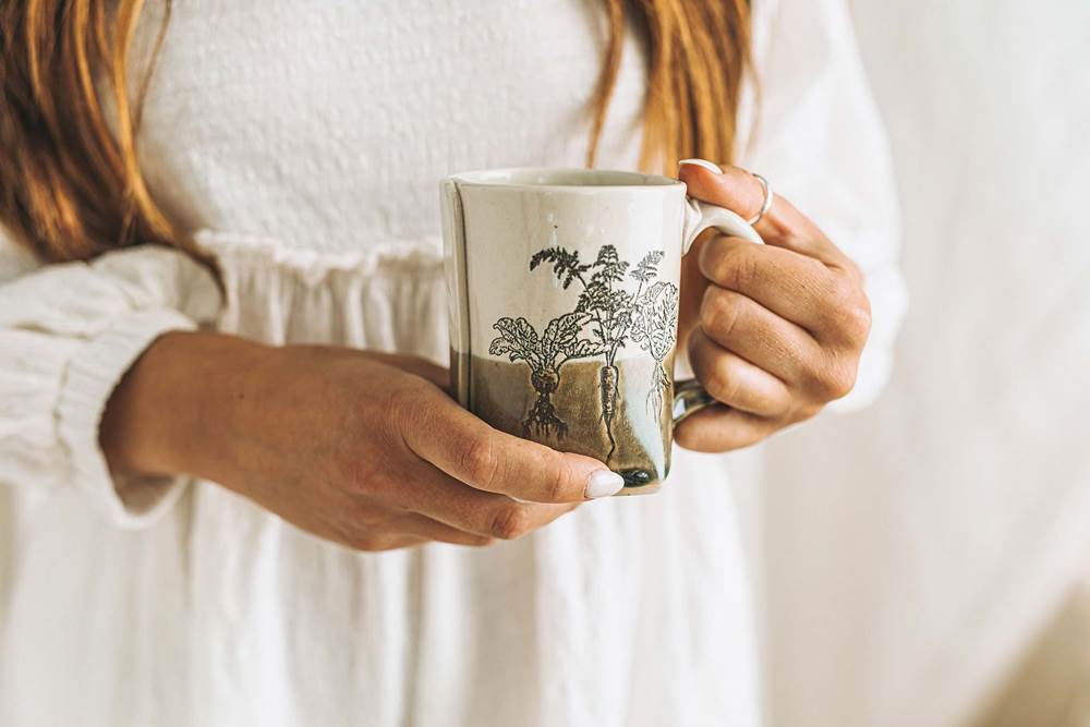 Vegetable Mug from Colleen Deiss Designs