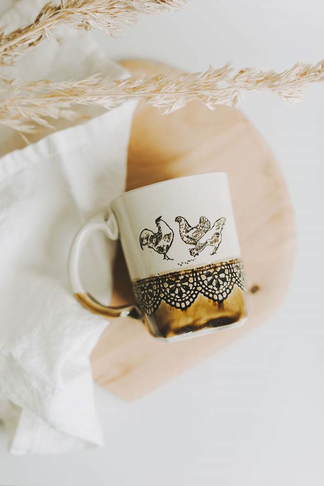 Chicken Mug from Colleen Deiss Designs