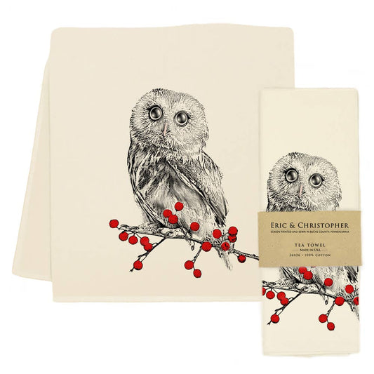 Winter Owl Tea Towel from Eric and Christopher
