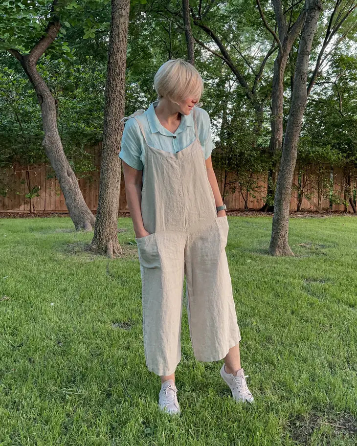 The Easy Linen Jumpsuit by VIKOLINO