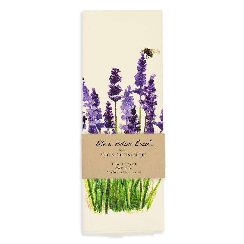 Lavender Tea Towel from Eric and Christopher
