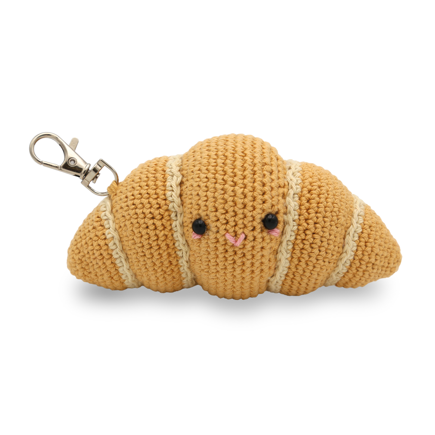 Croissant Bag Charm Crochet Kit from Hardicraft