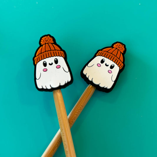 Cozy Ghost Stitch Stoppers from Comma Craft Co