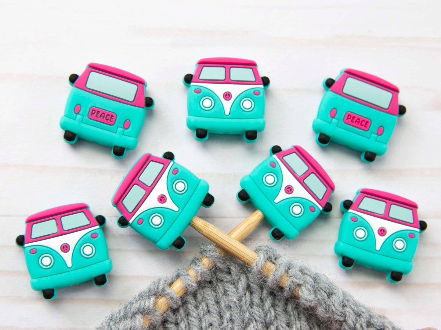 Teal Van Stitch Stoppers Point Protectors from Fox & Pine Stitches