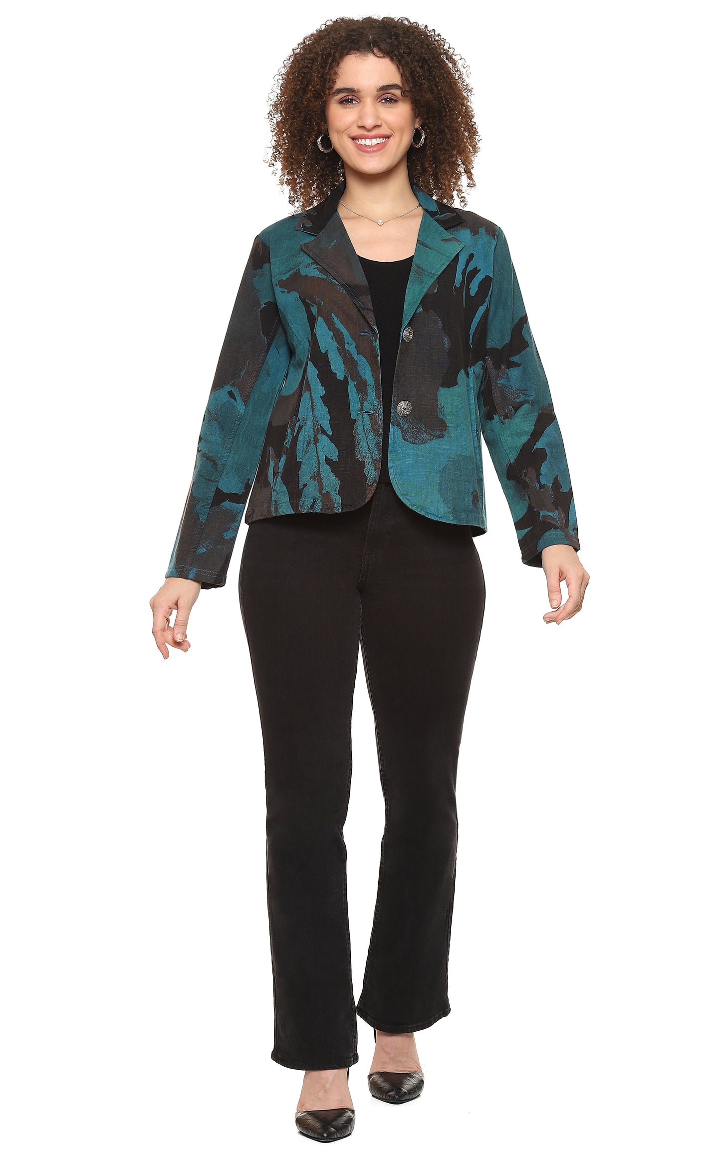 SALE Hadley Jacket in Turquoise by Parsley & Sage