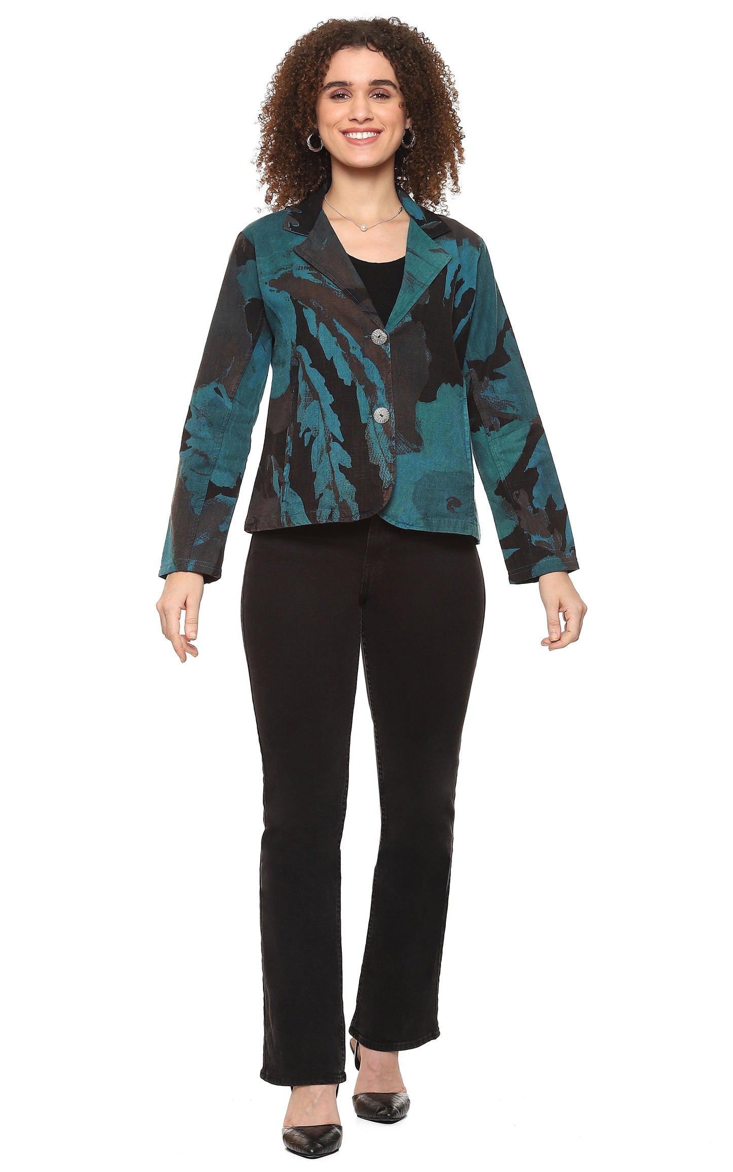 SALE Hadley Jacket in Turquoise by Parsley & Sage