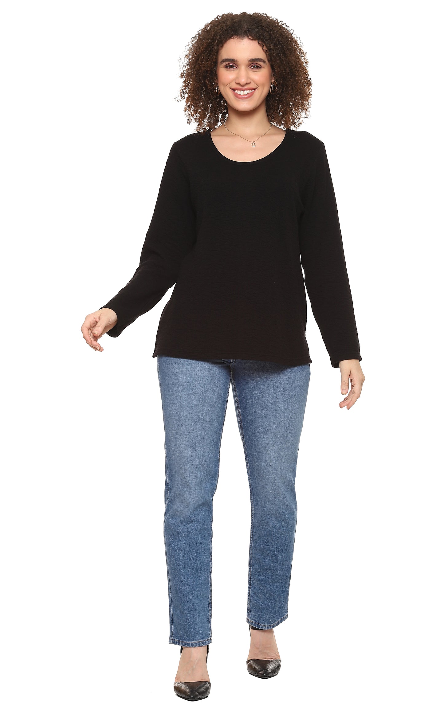 Wanda Top in Black by Parsley & Sage