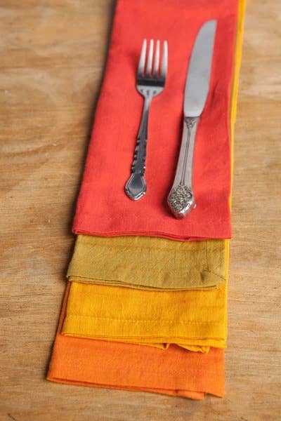HARVEST Napkin Hand Woven Cotton (set of 4) from Sustainable Threads - Maine Yarn & Fiber Supply