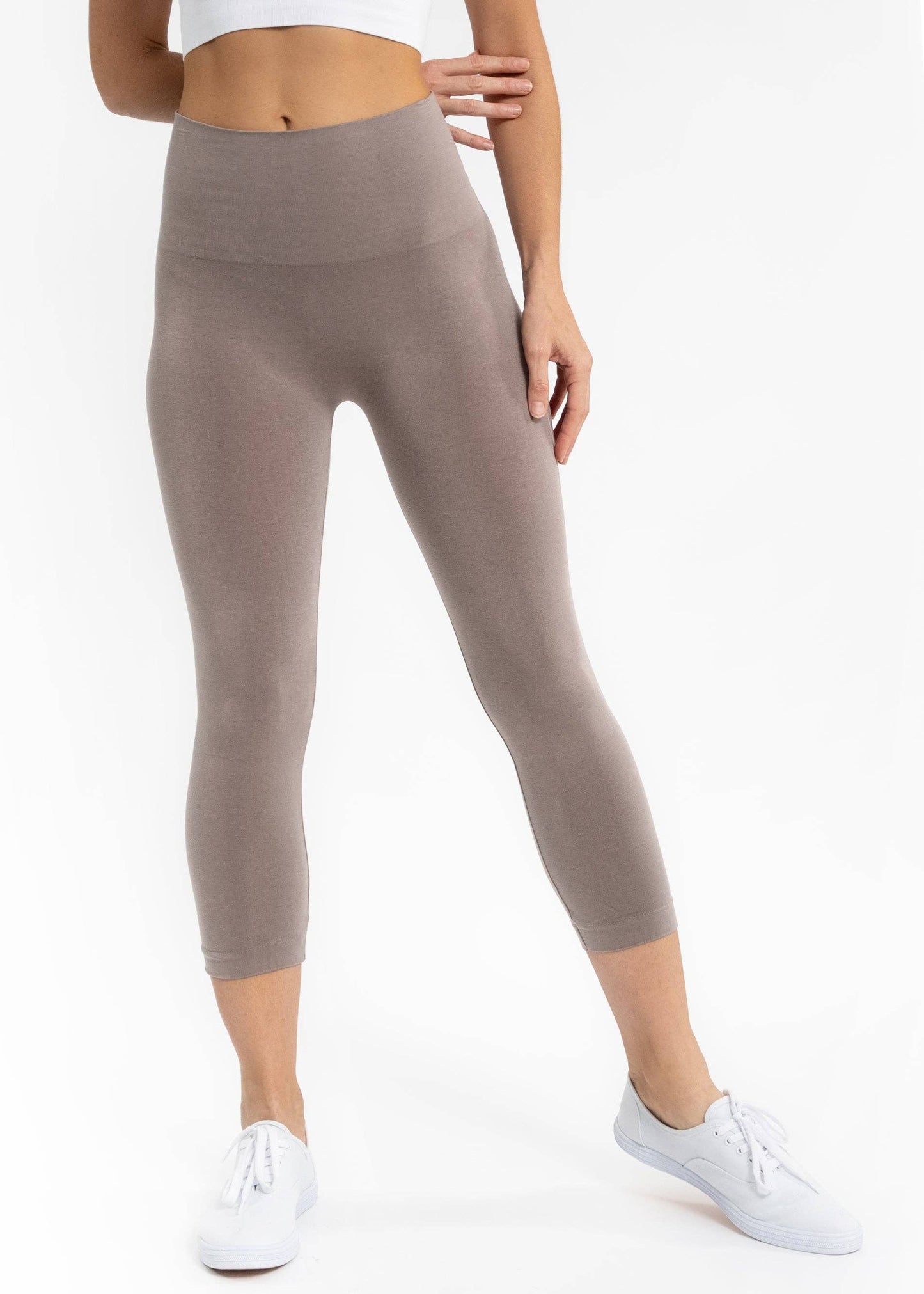 High Waist Crop (3/4) Leggings by Elietian