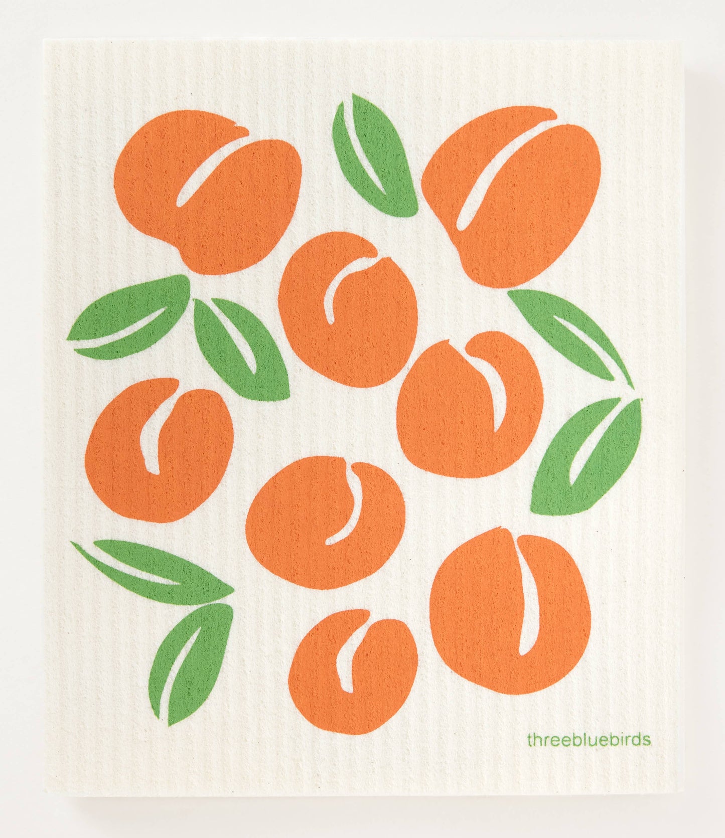 Peaches - Swedish Dishcloths by Three Blue Birds