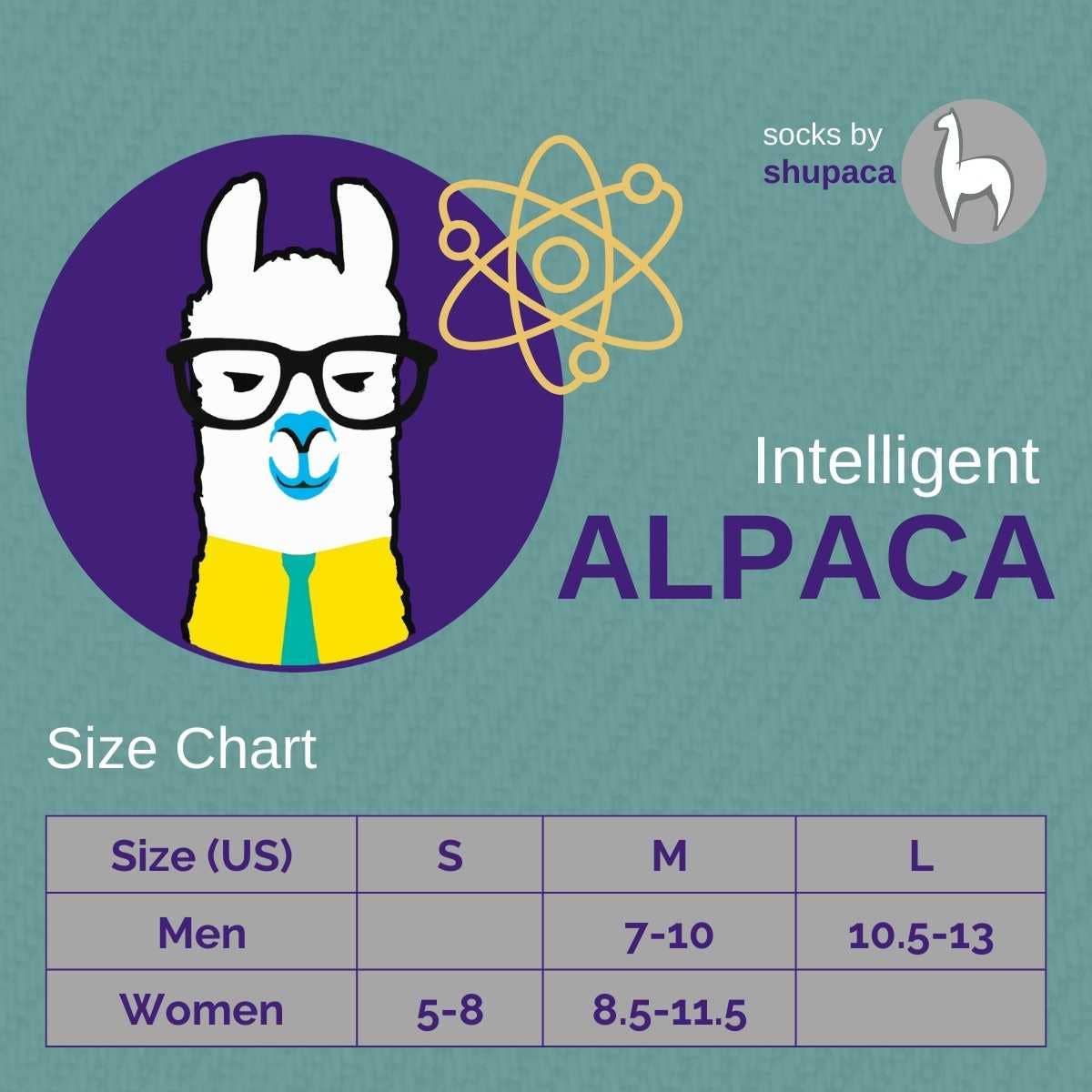 Smoke Alpaca Socks by Shupaca Alpaca