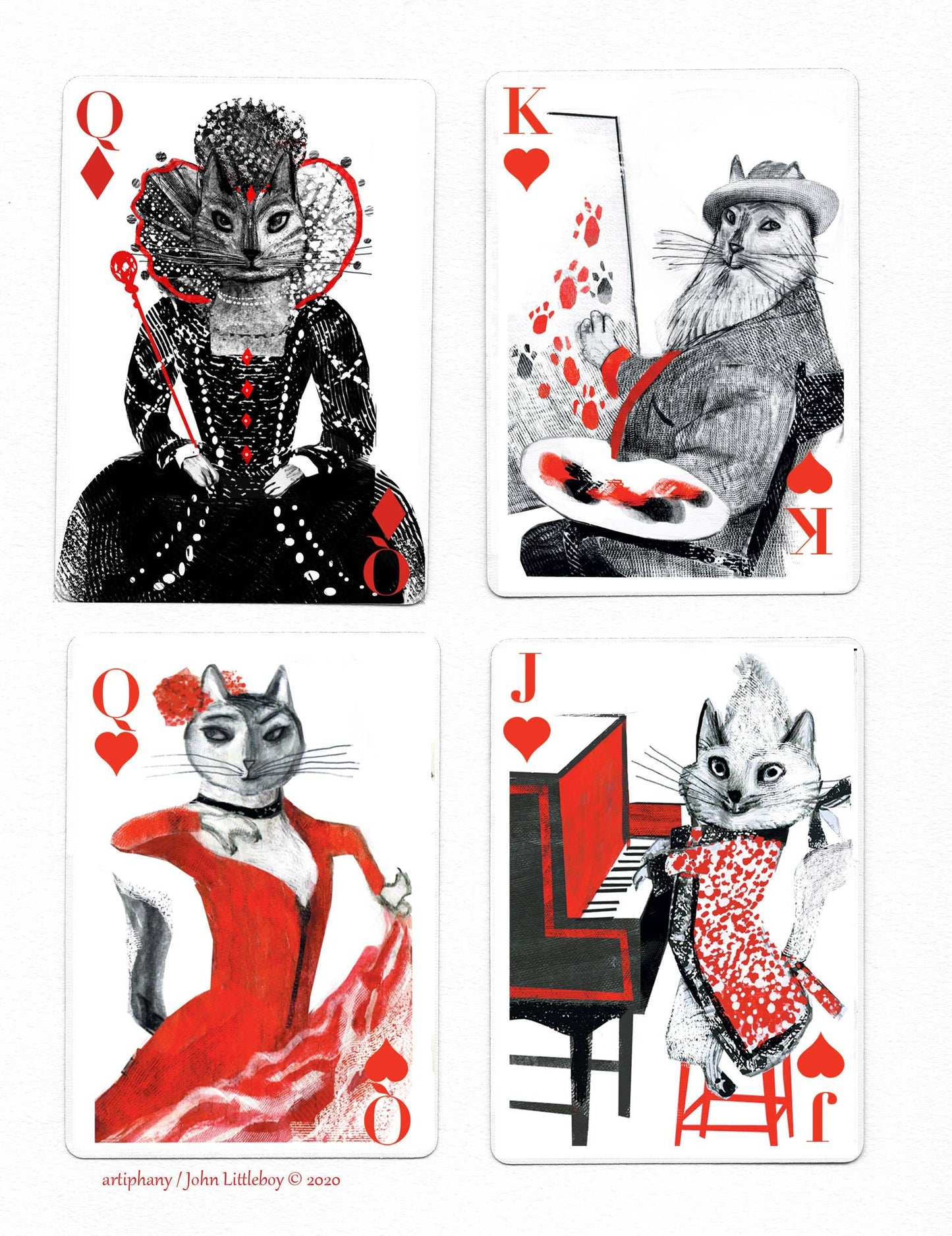 Kitten Club Playing Cards by Artiphany - Maine Yarn & Fiber Supply
