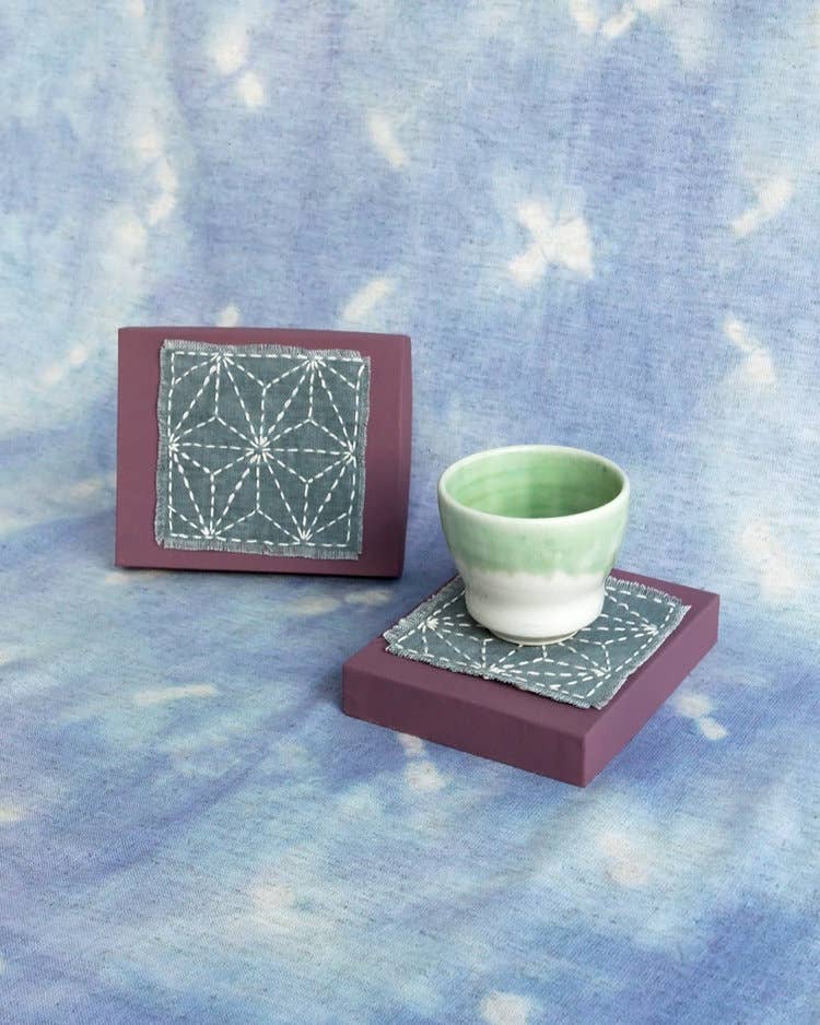 Sashiko Coaster Kit by WE GATHER