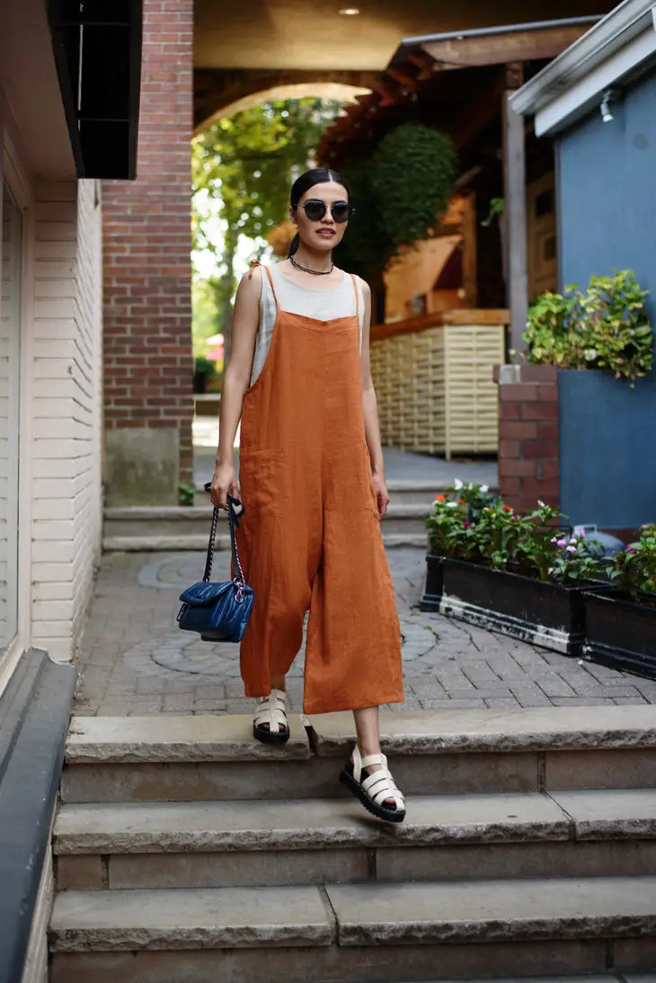 The Easy Linen Jumpsuit by VIKOLINO