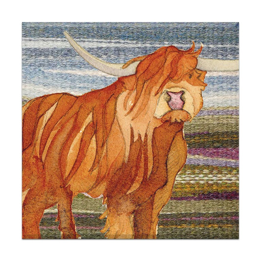Highland Coo Magnet from Emma Ball Ltd