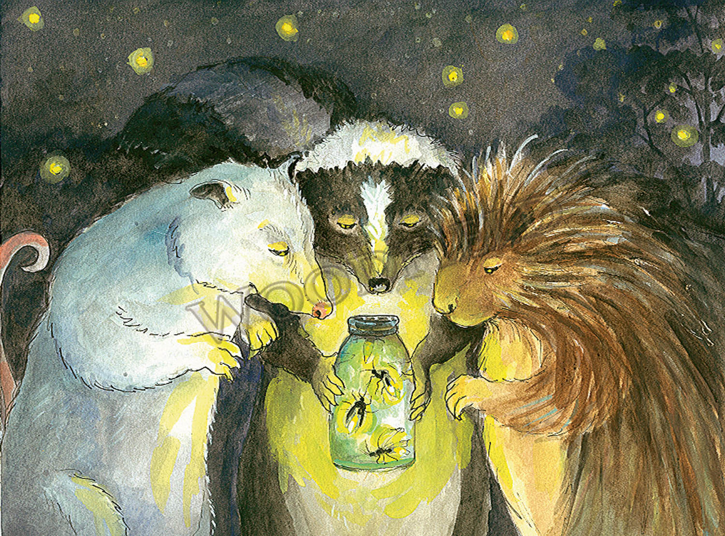 Fireflies - Greeting Card by Woodfield Press