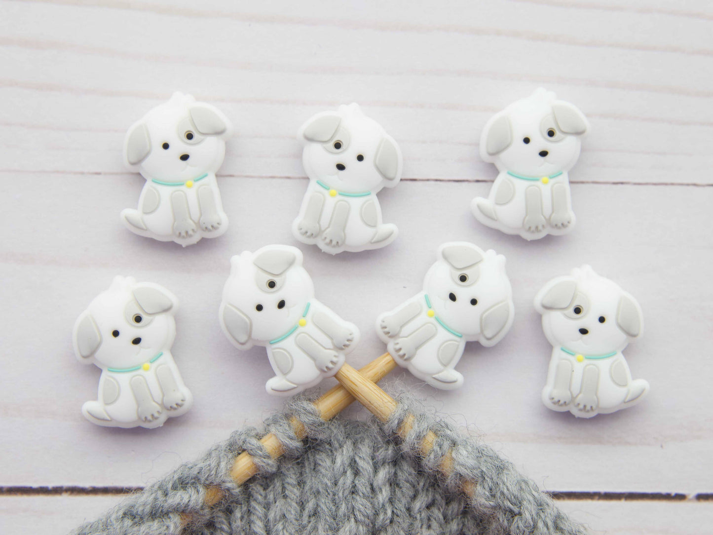 Puppy Stitch Stoppers from Fox & Pine Stitches