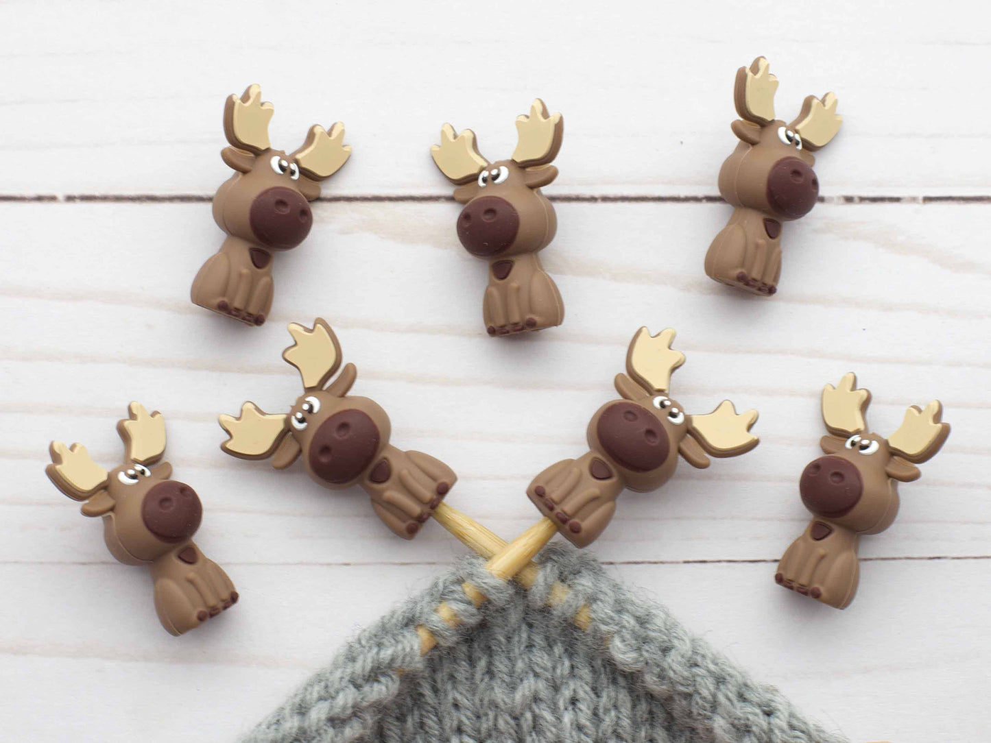 Little Moose Stitch Stoppers from Fox & Pine Stitches