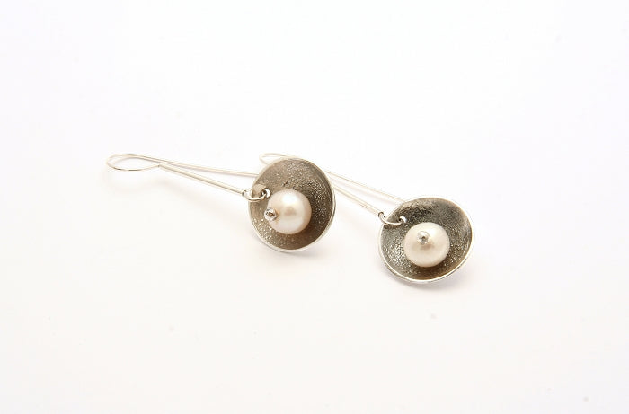 Freshwater Pearl Long Earrings by Tamara Kelly Designs