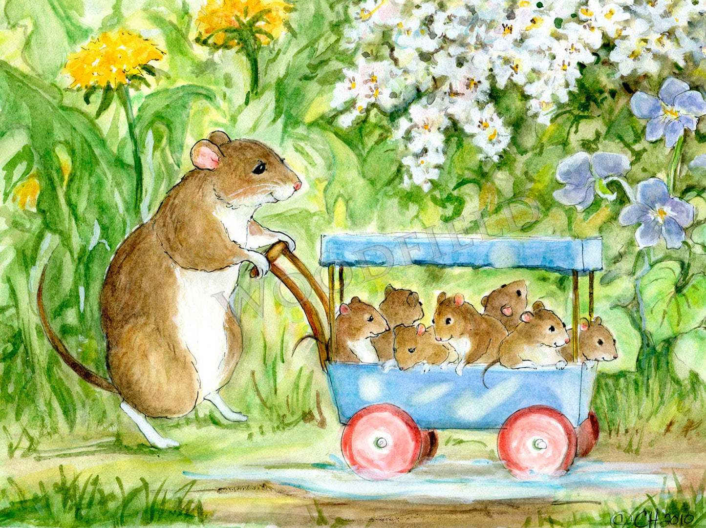 New Babies Walk - Greeting Card by Woodfield Press