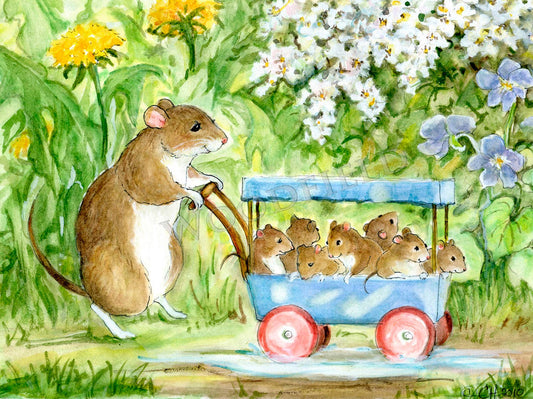 New Babies Walk - Greeting Card by Woodfield Press