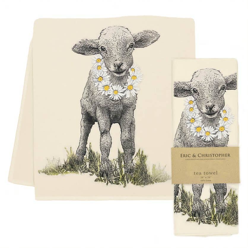 Daisy the Lamb Tea Towel from Eric and Christopher