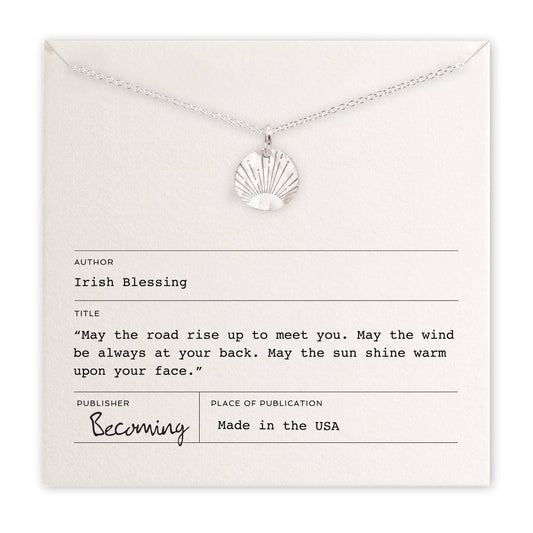 Irish Blessing Sterling Silver Necklace by Becoming Jewelry