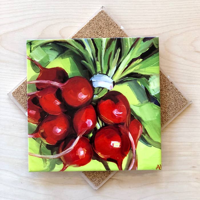 Radishes Trivet by Art by Alyssa