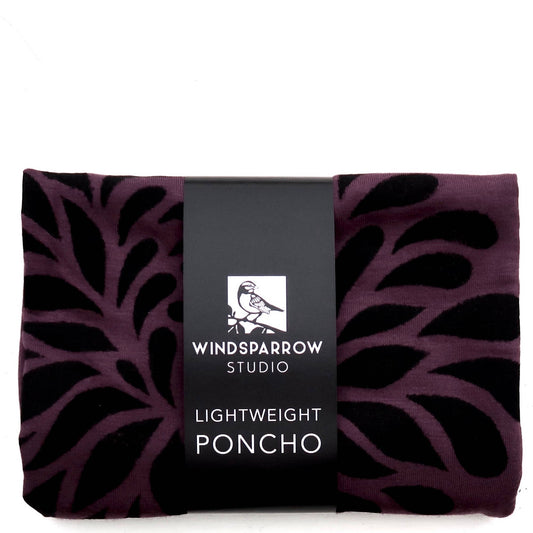 Chrysanthemum Poncho (black ink) by Windsparrow Studio