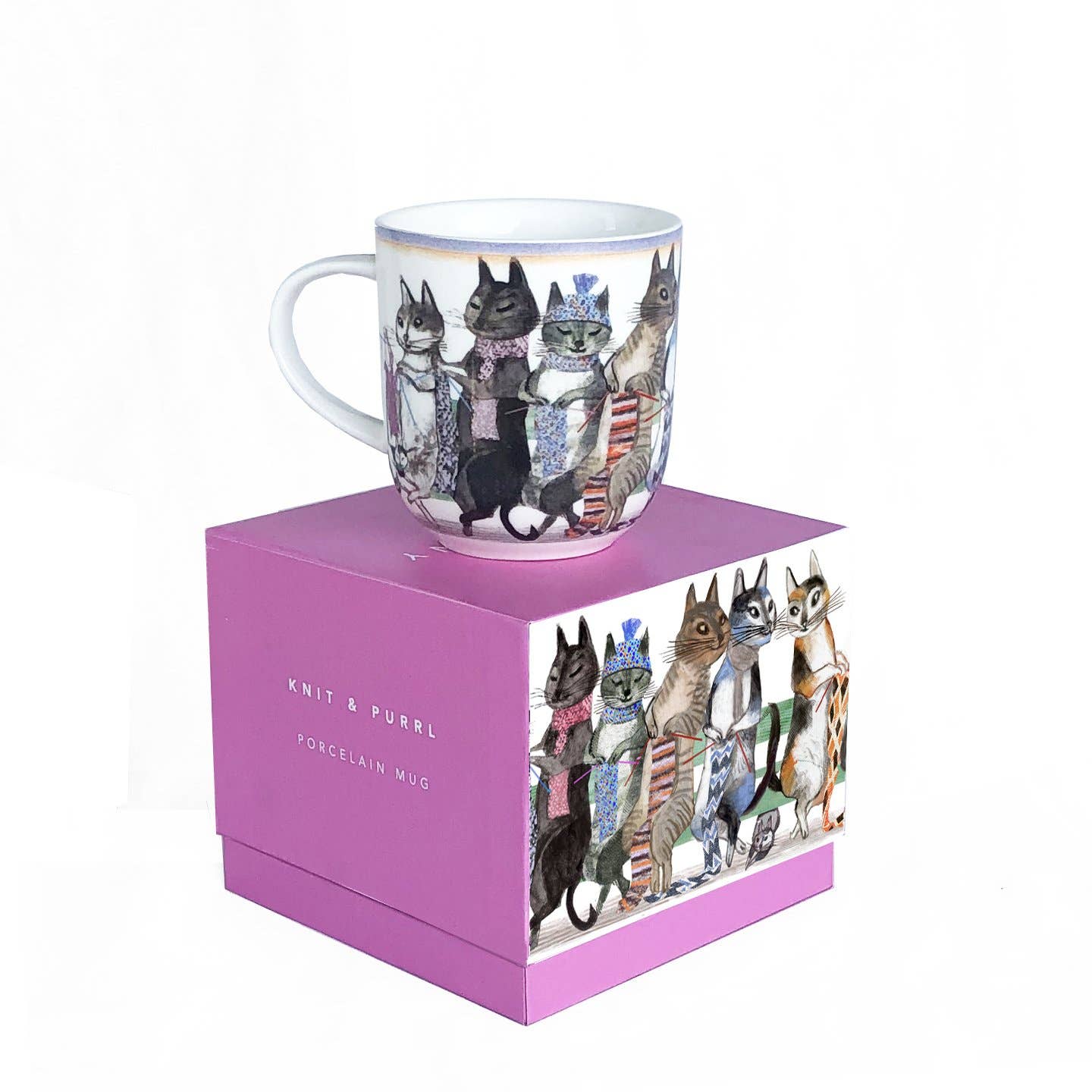 Knit & Purrl Mug by Artiphany