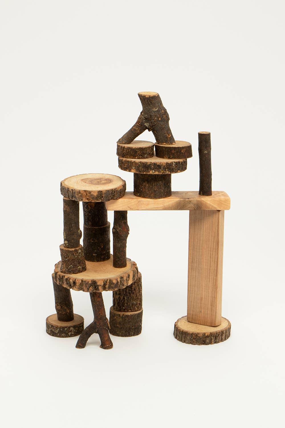 Classic 21 pcs Barked Tree Blocks by Tree Blocks