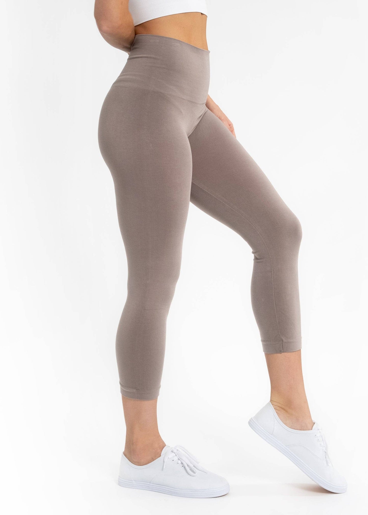 High Waist Crop (3/4) Leggings by Elietian