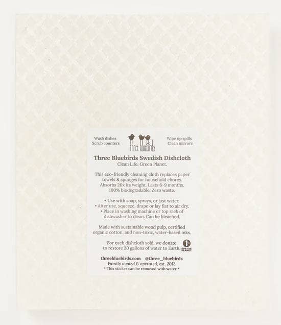 Columbine Flower - Swedish Dishcloths by Three Blue Birds