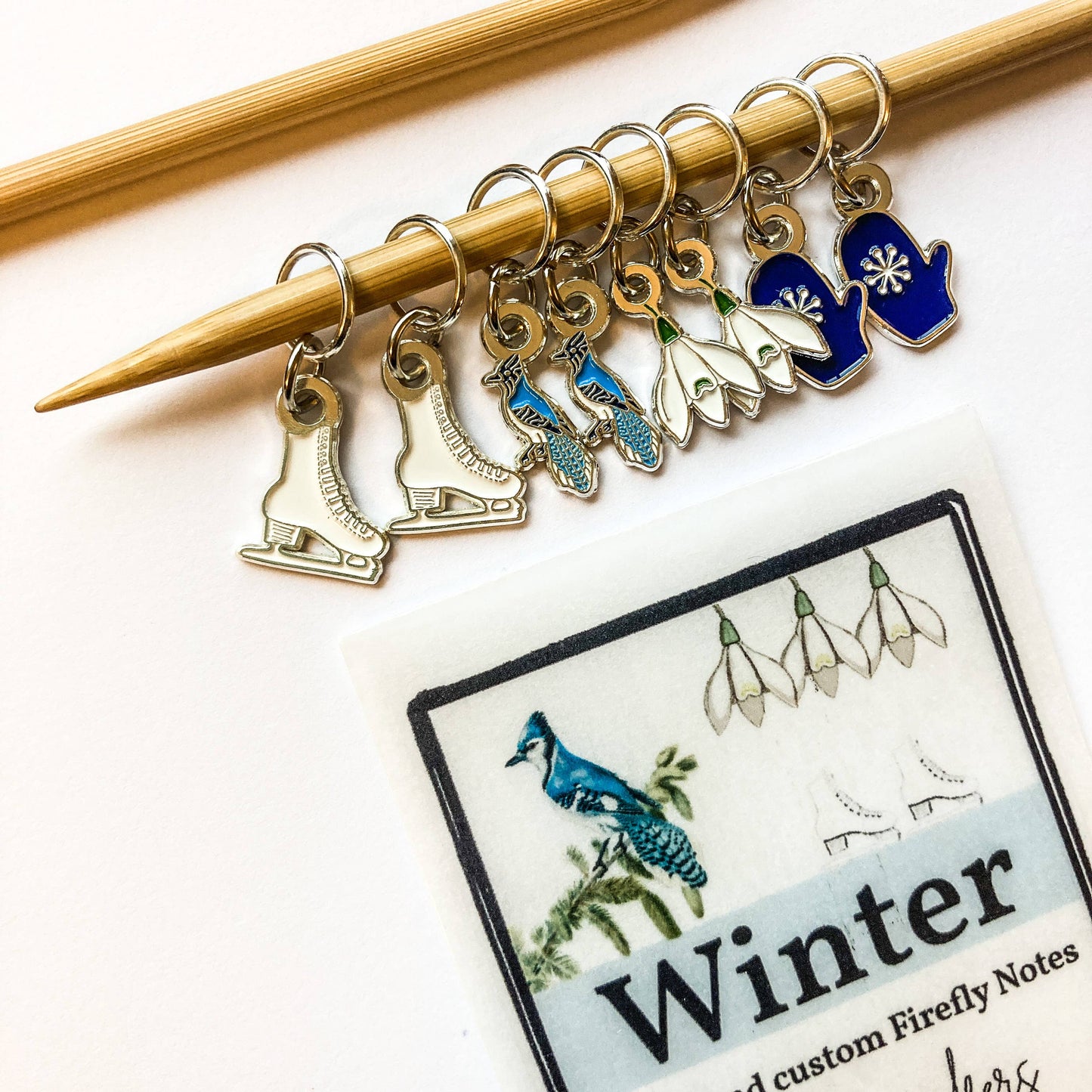 Winter Stitch Marker Pack from Firefly Notes