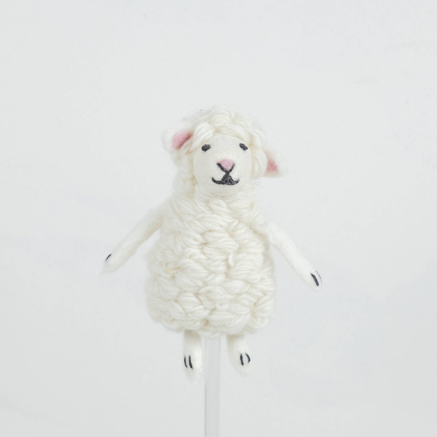 Sheep Felt Finger Puppets by The Winding Road