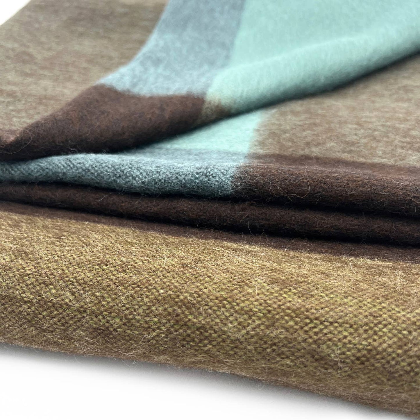 Alpaca Throw in Mosswood from Shupaca Alpaca - Maine Yarn & Fiber Supply