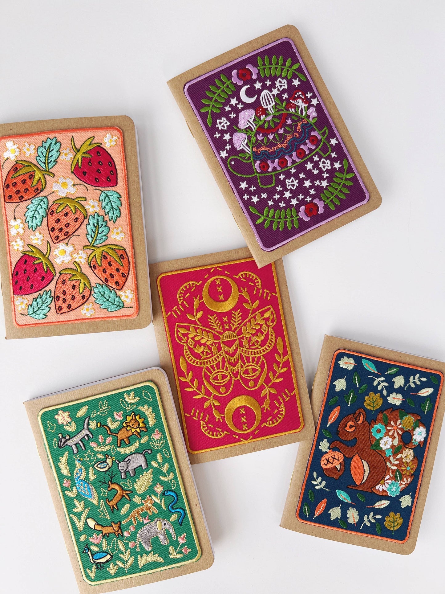 Wildlife Embroidery Pocket Notebook from Rikrack