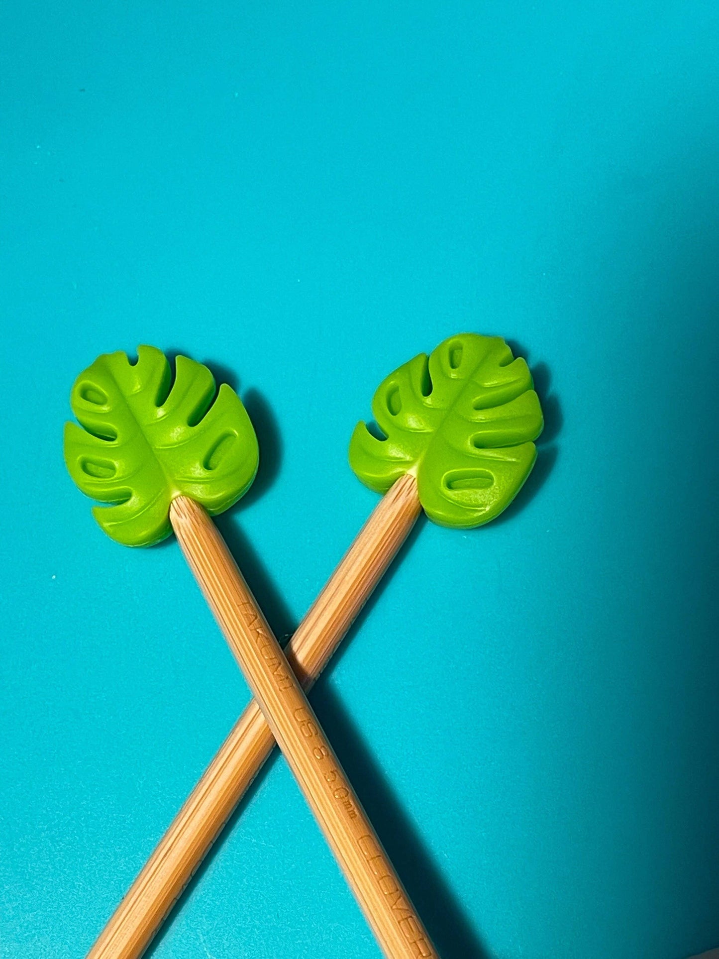 Monstera Stitch Stoppers from Comma Craft Co