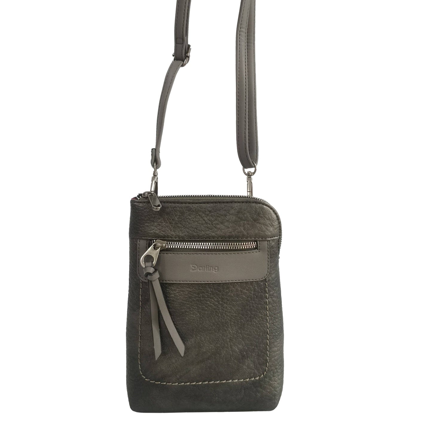 Vegan Leather Flat Crossbody Bag by Darling's Canada