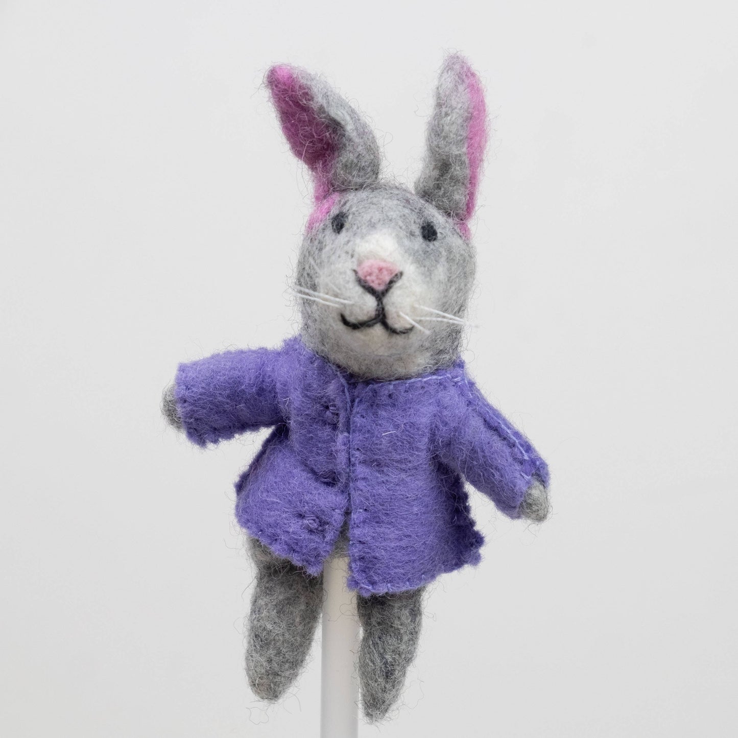 Bunny Felt Finger Puppets by The Winding Road