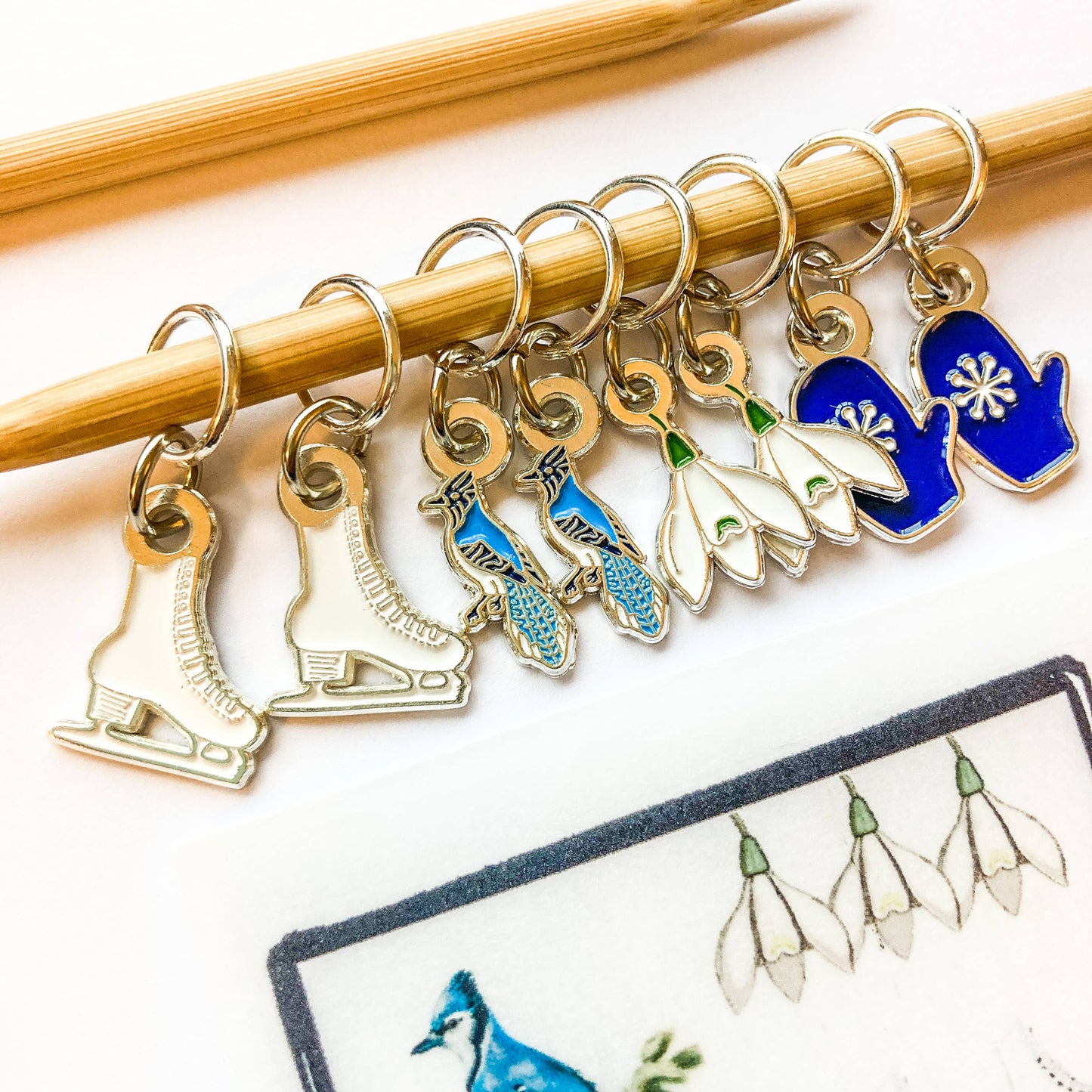 Winter Stitch Marker Pack from Firefly Notes