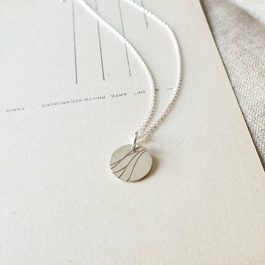 River Sterling Silver Necklace by Becoming Jewelry - Maine Yarn & Fiber Supply