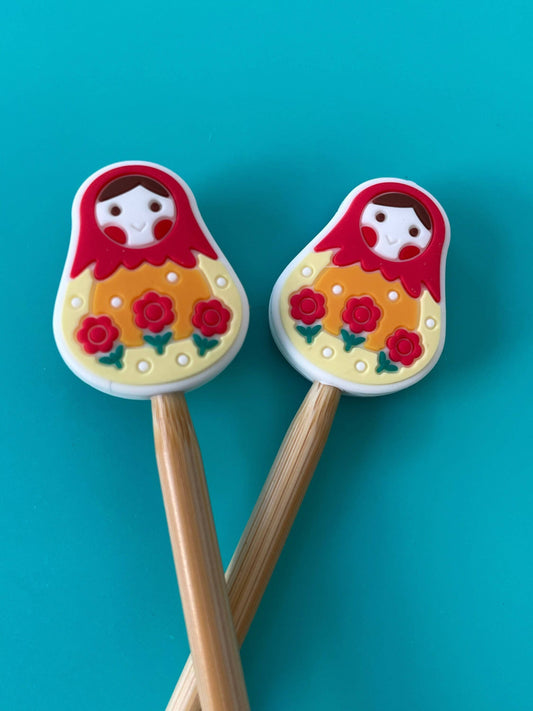 Matryoshka Nesting Dolls Stitch Stoppers from Comma Craft Co